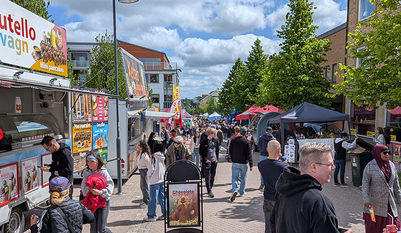 Köpmannagatan under Gisledagarna 2025