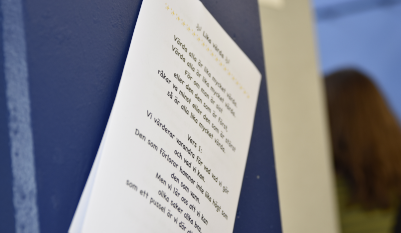 I Ljushallen fanns sånghäften för de åskådare som ville stämma in i sångerna.