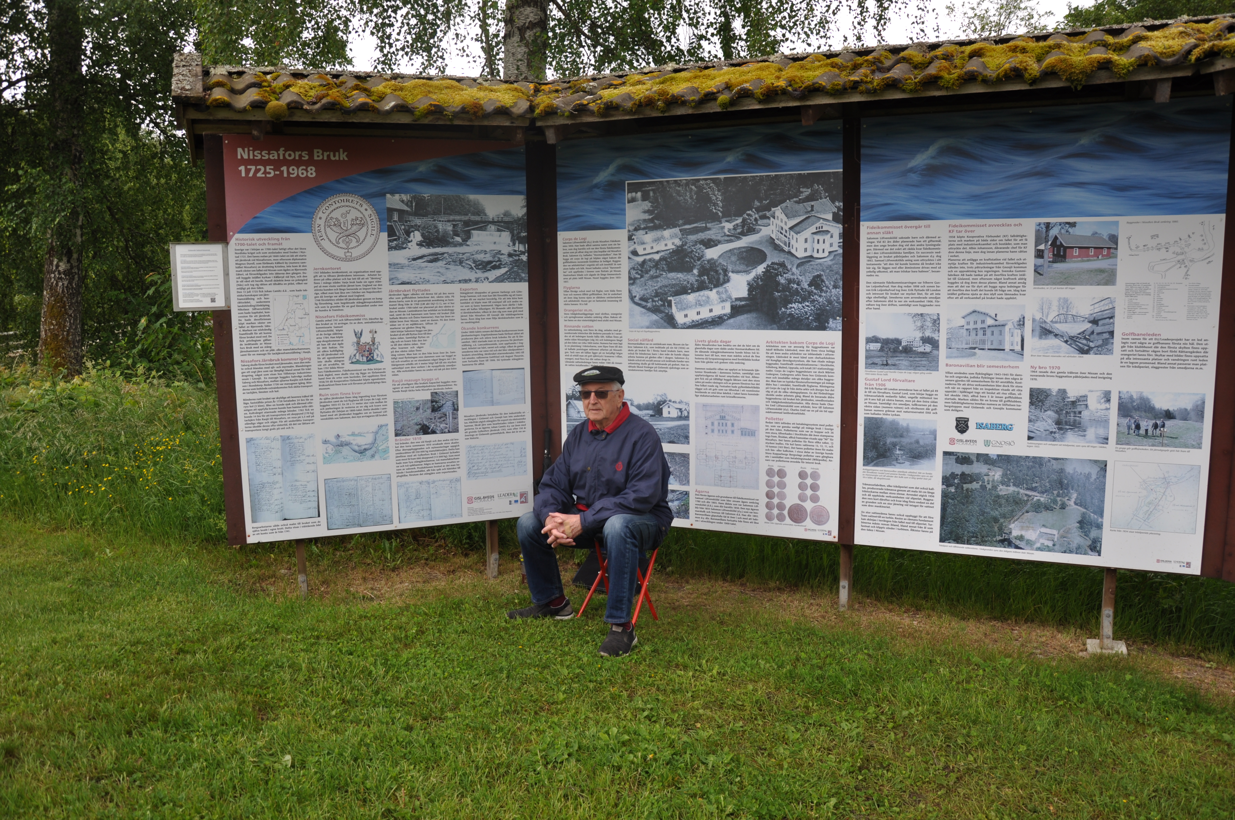 Halvard Nilsson informerade deltagarna om Nissafors bruk