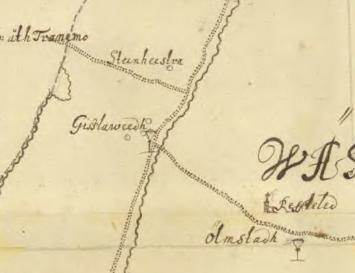 Gulnad, äldre karta över Gislaved