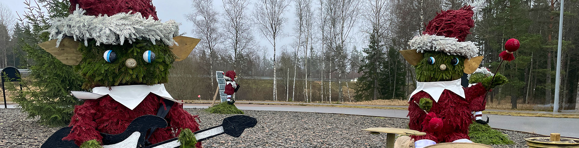 Rondellutsmyckning med tomtenissar