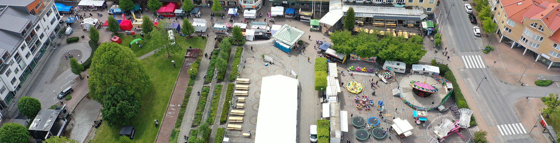 Drönarbild över Gisledagarna  2025