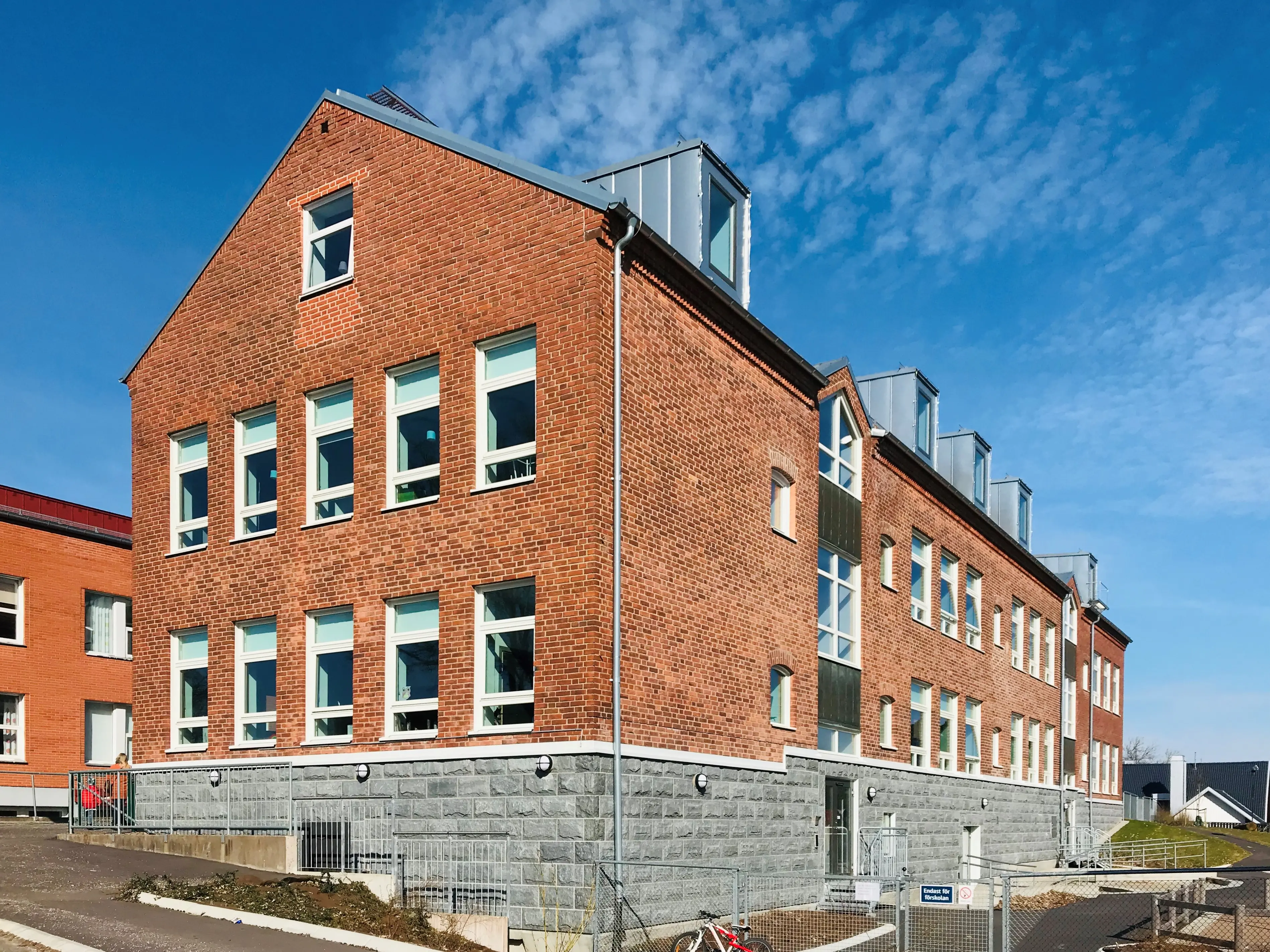 Kastanjens förskola, en tegelbyggnad