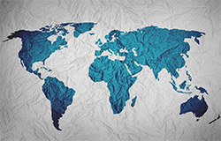 illustration över världskartan