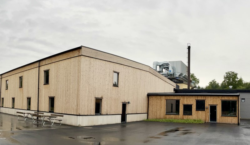 Industribyggnaden vid Bäckegårds List