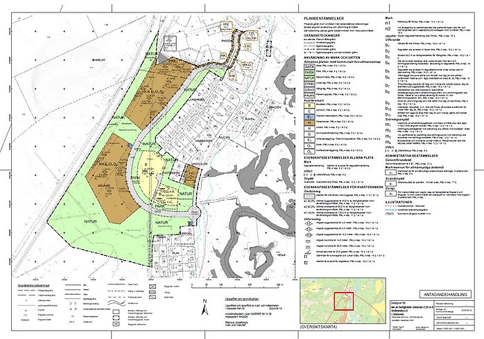 Plankarta, detaljplan för Smålandia i Gislaved