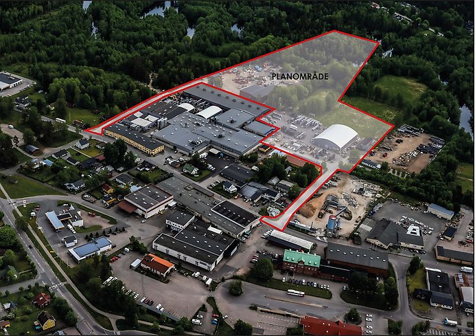 Plamområde  detaljplan för AXJO