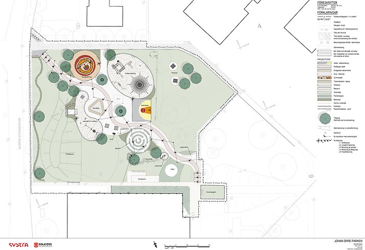 Skissbild över nya lekparken