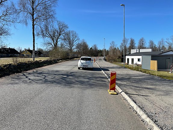 Bild 17. Ny gång- och
cykelväg längs med Gamla Nissastigen, datum 2022-04-21.