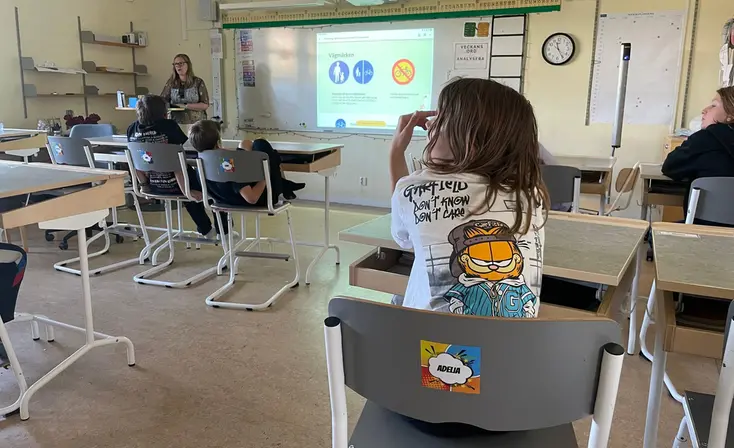 Ett klassrum med elever.