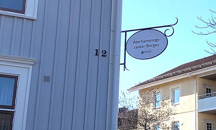Bild på skylt för Återhämtningcenter Borgen